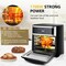 Costway 13.7QT Air Fryer Toaster Oven 1700W Dehydrator Rotisserie w/ Accessories
